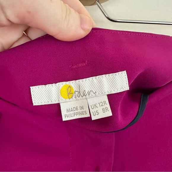 Boden | Magenta Colored Trousers Women's Size 8R - Picture 3 of 5